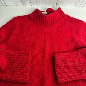 Vintage Red Wool Blend Sweater Golden Collection Large  Canada Made Gorpcore